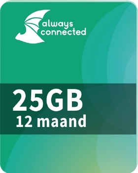 Always Connected 25GB Databundel 12 maanden