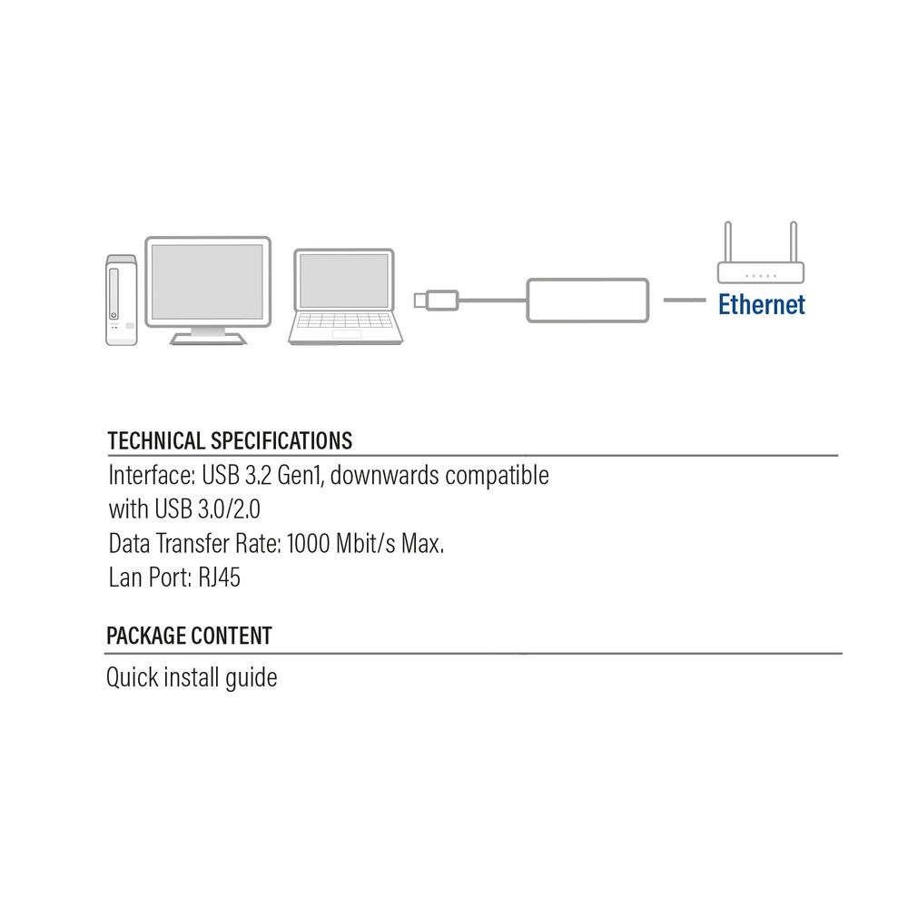 ACT Gigabit USB Networking Adapter