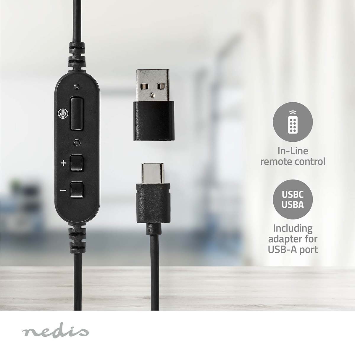 Nedis Over-Ear USB PC Headset